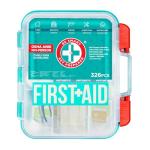 Be Smart Get Prepared First Aid Kit, Teal, 326 Piece, Exceeds OSHA and ANSI Guidelines 100 People - Office, Home, Car, School, Emergency, Survival, Camping, Hunting and Sports