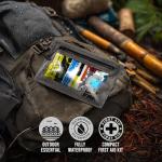 EVERLIT Ultralight Waterproof First Aid Kit, Boat First Aid Kit, Marine Medical Kit for Boating, Kayak, Backpacking, Hiking, Camping, Emergency Kit (Orange)