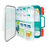 Be Smart Get Prepared First Aid Kit, Teal, 326 Piece, Exceeds OSHA and ANSI Guidelines 100 People - Office, Home, Car, School, Emergency, Survival, Camping, Hunting and Sports