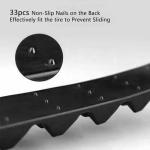 10pack Snow Tire Chains Reusable Anti-Skid Car Winter Wheels Chain Universal Cable Tire Belts, Black Non-Slip Zip Tie Tires Chain Emergency for Auto Pickup Trucks Suv