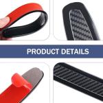 MOXRUQ 4 PCS Car Bumper Guard Strips, Anti-Collision Anti-Scratch Bumper Protector Trim, Universal for Bumper and Door Edge Guard (Carbon Fiber)