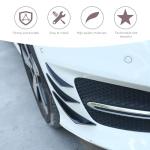 Foelony 6 PCS Car Bumper Spoiler Canards Trim Kit, Wind Blade Style Car Spoiler Anti-Collision Decor Sticker, Self-Adhesive PVC Fashion Cars Body Decal, Universal for Most Cars (Glossy Black)