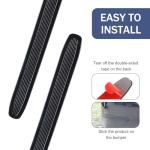 MOXRUQ 4 PCS Car Bumper Guard Strips, Anti-Collision Anti-Scratch Bumper Protector Trim, Universal for Bumper and Door Edge Guard (Carbon Fiber)