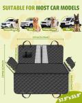 Dog Car Seat Cover, 600D Heavy Dute Durable Car Seat Cover for Dogs Pets, 100% Waterproof Scratch Proof Nonslip Dog Hammock for Cars, Seat Covers Protector with Seatbelt for Pet Sedan SUV Trucks
