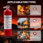 Safewayfire Home Fire Extinguisher, 2.5 lb Dry Chemical for Kitchen, Car, Vehicle, UL Rated 1-A:10-B:C, 1-Pack