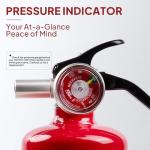 Safewayfire Home Fire Extinguisher, 2.5 lb Dry Chemical for Kitchen, Car, Vehicle, UL Rated 1-A:10-B:C, 1-Pack