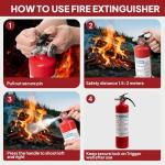 Safewayfire Home Fire Extinguisher, 2.5 lb Dry Chemical for Kitchen, Car, Vehicle, UL Rated 1-A:10-B:C, 1-Pack
