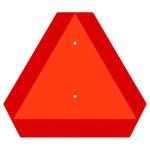 Ignixia Slow Moving Vehicle Sign, Rust free Aluminium Slow Moving Vehicle Triangle signs, 14”x 16” Inches Orange base with Reflective border, SMV Sign for Golf Cart, UTV, safety signs