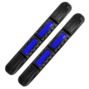 YoRise 2PCS Car Bumper Guard Strip, Anti-Collision Anti-Scratch Car Bumper Protector Trim with Reflective Patch, Foldable Door Edge Guard for Most Cars (Blue)