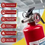 Safewayfire Home Fire Extinguisher, 2.5 lb Dry Chemical for Kitchen, Car, Vehicle, UL Rated 1-A:10-B:C, 1-Pack