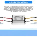 2 Pcs Waterproof Car Power Converter, 12V to DC 6V Buck Converter Voltage Regulator,8-22V to 3-15V 3A 18W Adjustable Volt Module Power Supply Adapter for Auto Car Truck Vehicle Boat Solar System