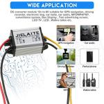 2 Pcs Waterproof Car Power Converter, 12V to DC 6V Buck Converter Voltage Regulator,8-22V to 3-15V 3A 18W Adjustable Volt Module Power Supply Adapter for Auto Car Truck Vehicle Boat Solar System