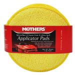 Mothers Microfiber Polishing Pad and Cleaning Pads for Car Detailing, 5 Inch Diameter, Yellow, 6 Pack