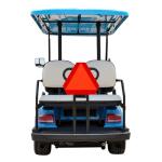Ignixia Slow Moving Vehicle Sign, Rust free Aluminium Slow Moving Vehicle Triangle signs, 14”x 16” Inches Orange base with Reflective border, SMV Sign for Golf Cart, UTV, safety signs
