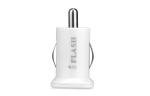 iFlash Dual USB Car Lighter Charger Adapter with 3A Output - fast Heavy Duty Ouput - Support Apple iPad Pro / Air 2 / mini 2/3/4 iPhone X / 8 Plus / 7 / 6S Plus / 6 / SE /5S (White)