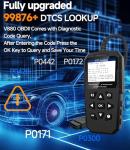 OBD2 Scanner,V880 Check Engine Light Code Reader for Cars and Trucks with Reset,Live Data,I/M Smog Test, Scan Tool Diagnostic Scanner for All OBDII Vehicles After 1996,Work for DIY,Home Use,Mechanic