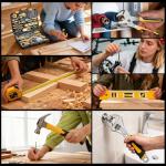 GRENPRO 239PCS Tool Set Tool Kit For Home, Basic Household Automotive Motorcycle Car Tool Kits, Portable Plastic Mechanics Tools Boxes Sets With Organizers And Storage Case For Men Women All Purpose