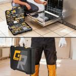 GRENPRO 239PCS Tool Set Tool Kit For Home, Basic Household Automotive Motorcycle Car Tool Kits, Portable Plastic Mechanics Tools Boxes Sets With Organizers And Storage Case For Men Women All Purpose