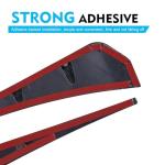 Teybouk 2 PCS Car Fender Side Vents, ABS Front Spoiler Sticker, Stylish Sporty Vehicle Side Wing Fender Modifications Decoration, Universal Car Exterior Accessories (Black)