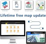 GPS Navigator for Car Truck RV, Latest 2026 Map(Free Lifetime Updates) 9 inch Touch Screen Car GPS, Support Voice Turn Direction Guidance/Speed and Red Light Warning/Custom Truck Routing