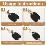 Tucnoeu 4 Pcs Leather Car Key Sleeves, Car Key Fob Cover, Replacement Leather Protector Auto House Covers for Cars Keys, Broken Keys Protector