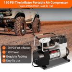 Car Emergency Kit with Air Compressor,Roadside Emergency Car Kit for Vehicles Auto Truck with Jumper Cables,Winter Car Safety Kit with Folding Shovel Car Repair Tool Set First Aid Kit Blanket Tow Rope