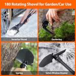 Car Emergency Kit with Air Compressor,Roadside Emergency Car Kit for Vehicles Auto Truck with Jumper Cables,Winter Car Safety Kit with Folding Shovel Car Repair Tool Set First Aid Kit Blanket Tow Rope