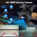 7" Wireless CarPlay Screen for Car - Apple CarPlay & Android Auto Portable Touch Screen with Backup Camera, Bluetooth, FM Transmitter, Voice Control for All Vehicles (Black)