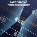 4K Dash Cam Front and Rear,with 64GB Card,Built in 5.8GHz WiFi & GPS Car Camera,Super Night Vision,Advanced Driver Assistance System,3.2'IPS Screen,24H Parking Mode,Time-Lapse,Loop Recording