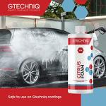 Gtechniq W4 Citrus Foam Shampoo and Degreaser for Cars 1L | Removes Road Grime and Enhances Shine, Non-Caustic Formula, Easy to Apply