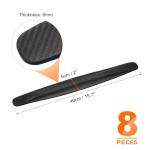 HARFINGTON 8pcs Car Bumper Guard Strip Anti-Collision Anti-Scratch Bumper Protector Trim Universal Front and Rear Bumper Guard for Cars SUV Pickup Truck, Black