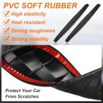 HARFINGTON 8pcs Car Bumper Guard Strip Anti-Collision Anti-Scratch Bumper Protector Trim Universal Front and Rear Bumper Guard for Cars SUV Pickup Truck, Black