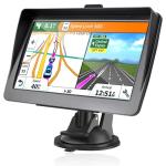 GPS Navigator for Car, Latest 2026 Map 7-Inch HD Display 16GB 256MB Satellite Navigation System with Sun Visor, Smart Real Voice GPS Guidance, Provides Lifetime Live Map Updates