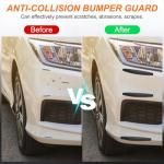 HARFINGTON 8pcs Car Bumper Guard Strip Anti-Collision Anti-Scratch Bumper Protector Trim Universal Front and Rear Bumper Guard for Cars SUV Pickup Truck, Black