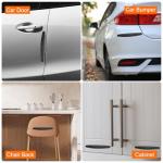 HARFINGTON 8pcs Car Bumper Guard Strip Anti-Collision Anti-Scratch Bumper Protector Trim Universal Front and Rear Bumper Guard for Cars SUV Pickup Truck, Black