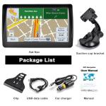 GPS Navigator for Car, Latest 2026 Map 7-Inch HD Display 16GB 256MB Satellite Navigation System with Sun Visor, Smart Real Voice GPS Guidance, Provides Lifetime Live Map Updates