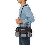 Amazon Basics 65 Piece Home Repair Tool Kit Set With Carrying Bag, Hand Tools, Socket Set, SAE and Metric, Silver, Black