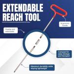 ReadyCore's Car Tool Kit, Stainless Steel Assorted 5th Wheel Pin Puller, Long Distance Hook Tool, Pull Hook J-Hook