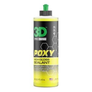 3D POXY Montan Wax Sealant – Long Lasting Hybrid Car Wax for High Gloss Finish & Paint Protection | Non-Staining Formula | Easy to Apply | Made in USA | 16 oz