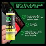 3D POXY Montan Wax Sealant – Long Lasting Hybrid Car Wax for High Gloss Finish & Paint Protection | Non-Staining Formula | Easy to Apply | Made in USA | 16 oz