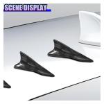 DEAELF 10PCS Car Diffuser Shark Fin Kit, Universal Waterproof Self-Adhesive Auto Air Vortex Generator Decoration, Fashionable Vehicle Exterior Spoiler Roof Wing Accessories for Most Cars (Black)