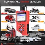 TopDiag T300PRO OBD2 Scanner Diagnostic Tool & 12V/24V Battery Tester, Automotive Scan Tool for Check Engine Light, Live Data, Car Code Reader and Car Battery Health Analyzer