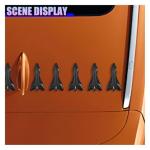 DEAELF 10PCS Car Diffuser Shark Fin Kit, Universal Waterproof Self-Adhesive Auto Air Vortex Generator Decoration, Fashionable Vehicle Exterior Spoiler Roof Wing Accessories for Most Cars (Black)