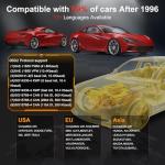 TopDiag T300PRO OBD2 Scanner Diagnostic Tool & 12V/24V Battery Tester, Automotive Scan Tool for Check Engine Light, Live Data, Car Code Reader and Car Battery Health Analyzer