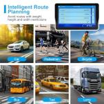 9" GPS Navigator for Car Truck RV, GPS Navigation System with 2026 Maps Free Lifetime Updates, Custom Truck Routing, Speed Camera Alerts, Day/Night Mode (Blue)