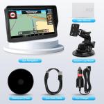 9" GPS Navigator for Car Truck RV, GPS Navigation System with 2026 Maps Free Lifetime Updates, Custom Truck Routing, Speed Camera Alerts, Day/Night Mode (Blue)