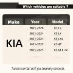 STSEV01 Rear Window Spoiler Roof Wing Fit for KIA K5 2021-2025 2026 EX/LX/LXS/GT/GT-Line, Glossy Black Sporty Style Top Wing Lip Exterior Accessories