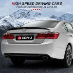 cciyu Black ABS Rear Spoiler Wing Accessories for 2008 2009 2010 2011 2012 for Honda Accord Sedan Trunk Spoiler Wing