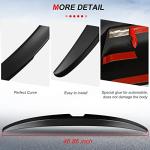 cciyu Black ABS Rear Spoiler Wing Accessories for 2008 2009 2010 2011 2012 for Honda Accord Sedan Trunk Spoiler Wing