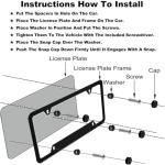 2 Pack Stained Glass Floral License Plate Frames,Colorful Wildflower Womens Cute Stainless Steel License Plate Holders Covers with Screws Fasteners Caps